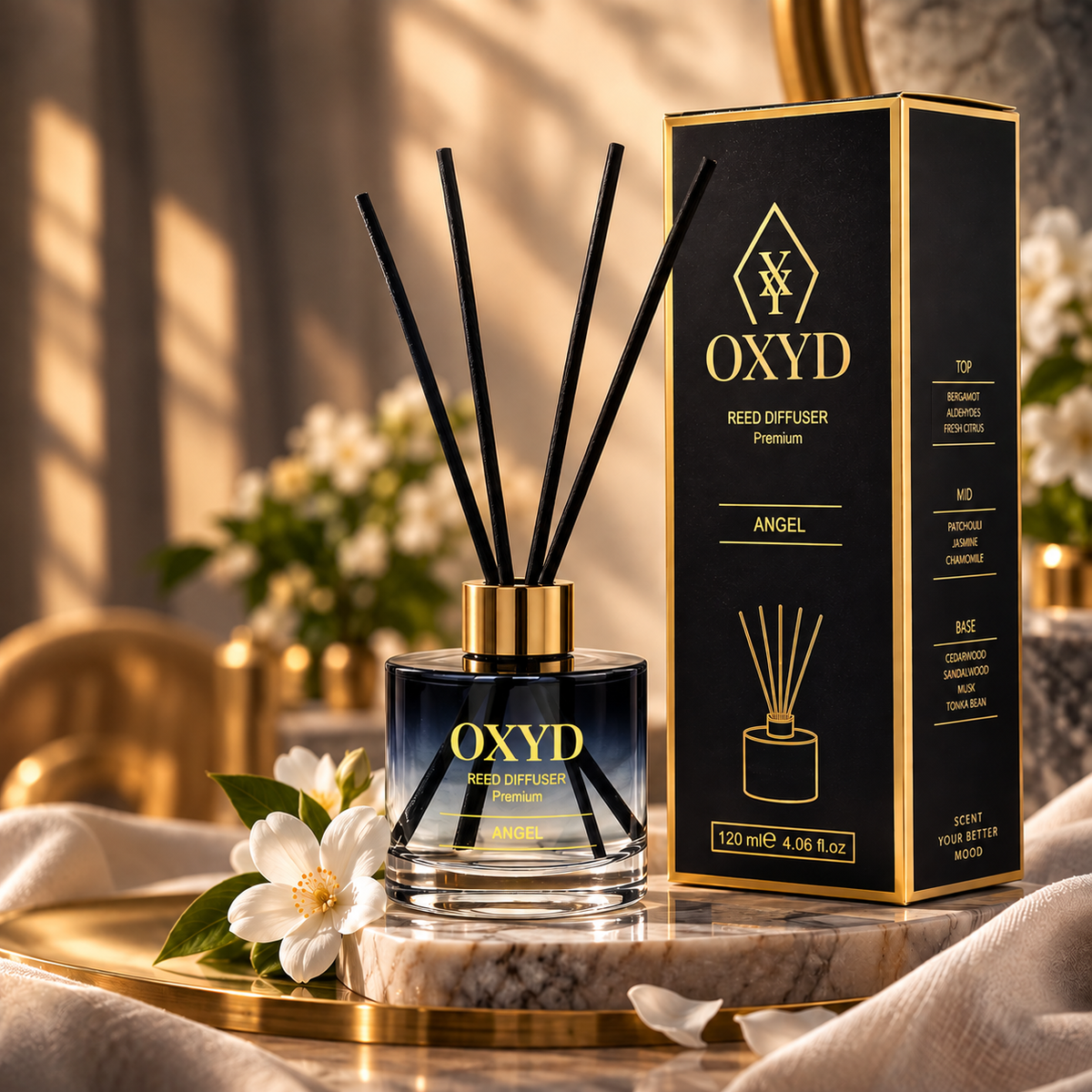 Zapach domowy - Dyfuzor z patyczkami - Angel - 120ml
