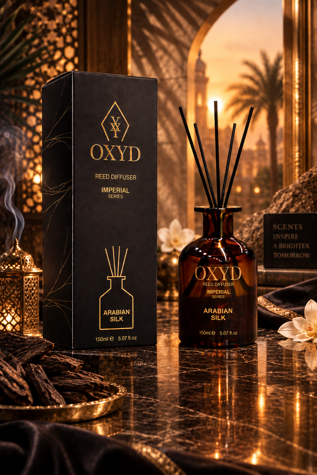 OXYD ARABIAN SILK 150ml Dyfuzor zapachowy, patyczkowy do 60 dni odświeżacz