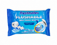 Freshmaker Flushable Wet Toilet Wipes – Nawilżane Chusteczki Toaletowe 40 szt.