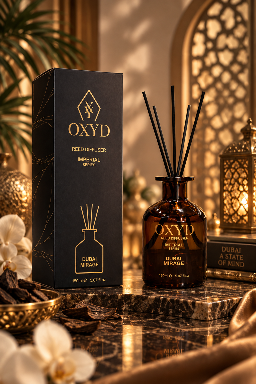 OXYD DUBAI MIRAGE 150ml Dyfuzor zapachowy, patyczkowy do 60 dni odświeżacz
