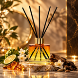 Dyfuzor zapachowy z patyczkami - Golden Nish - 120 ml - Zapach domowy