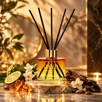 Dyfuzor zapachowy z patyczkami - Golden Nish - 120 ml - Zapach domowy
