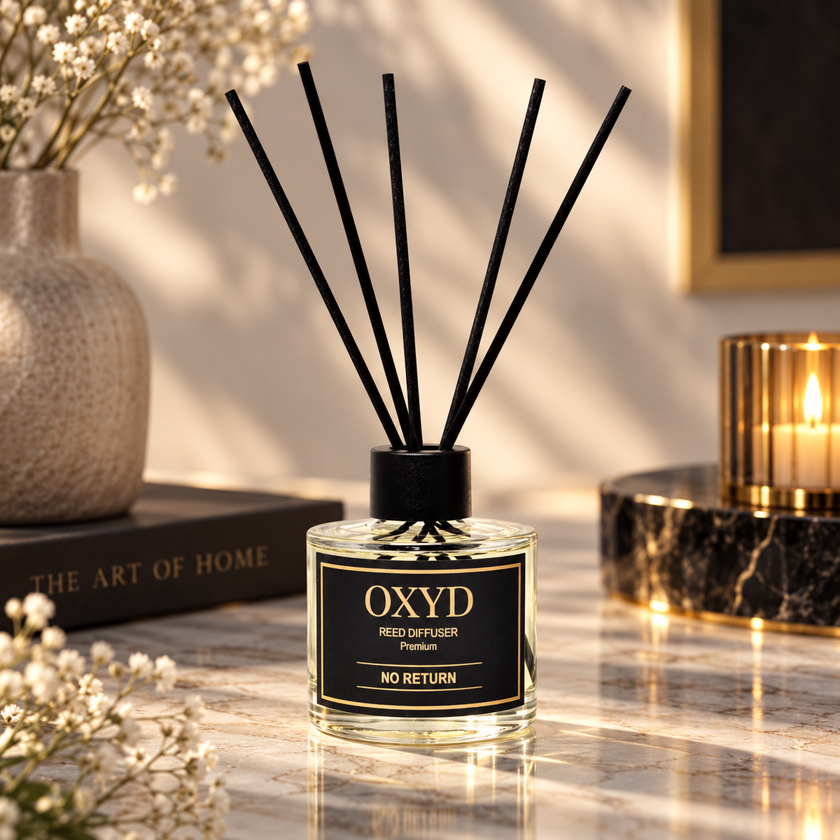 Dyfuzor zapachowy z patyczkami - No Return - 120 ml - Zapach domowy